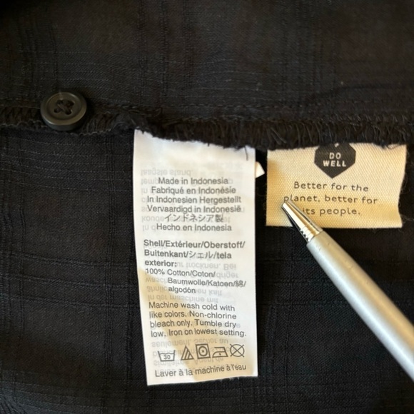 Madewell Puff-Sleeve Yoke Button-Front Top in Textured Plaid Size XXL NWT - Picture 8 of 11